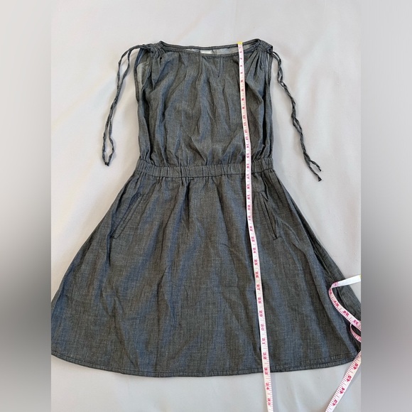 Converse All-Star Midi Dress Women's Sz XS Dark Gray Sleeveless 100% Cotton - Picture 3 of 9